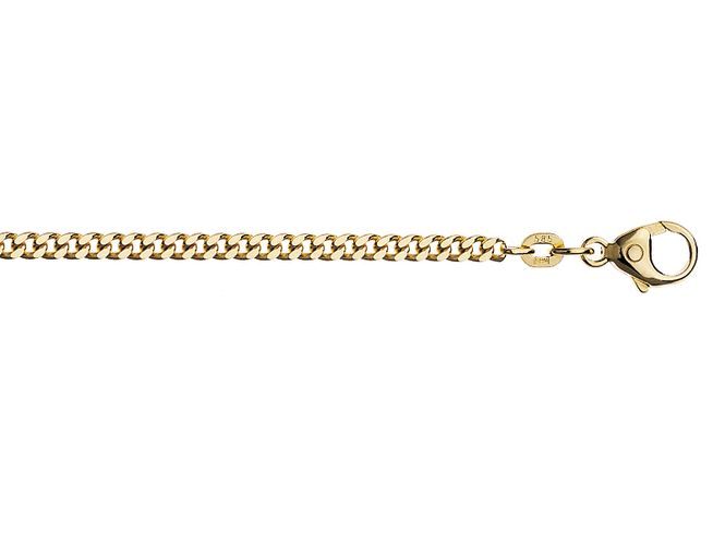 Hovedbilde Panser gullarmbånd 18,5 cm 2,4mm