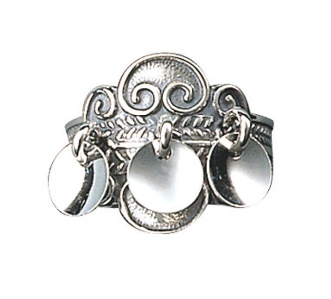 Hovedbilde Bunadsølv ring, oksidert m. lauv artnr: 317 102
