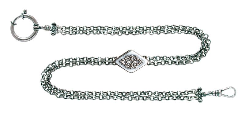 Klokkekjede, dobb., oksidert artnr: 335100