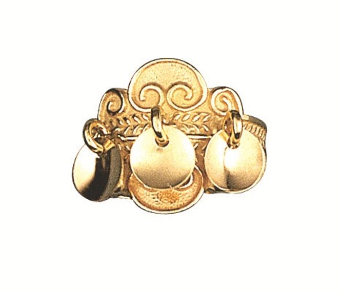 Hovedbilde Ring, forgylt m. lauv artnr: 317602