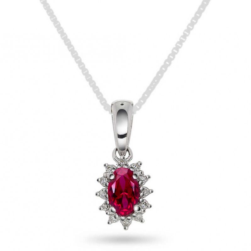 Rubin smykke 0.04 carat w.si