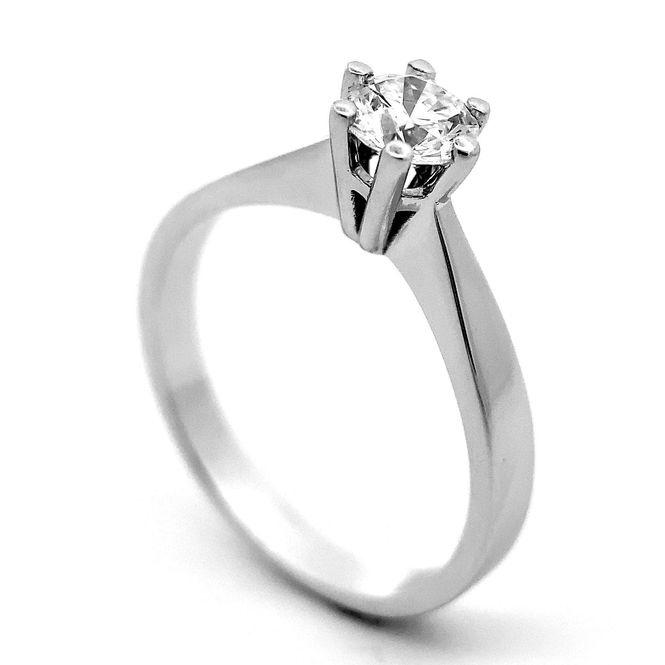 Hovedbilde SuperDeal! Diamantring 0.30 tw.si GIA 14 karat