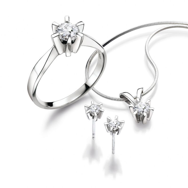 Isabella en-stens diamantring