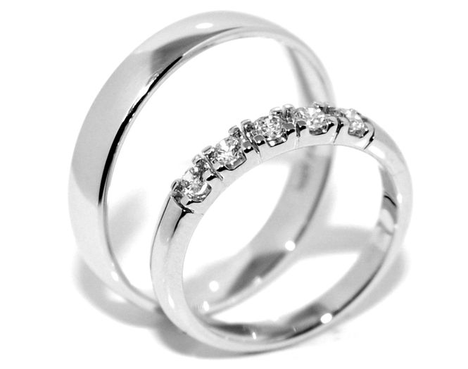 Hovedbilde SuperDeal! Gifteringer med diamanter 0.25ct w.si