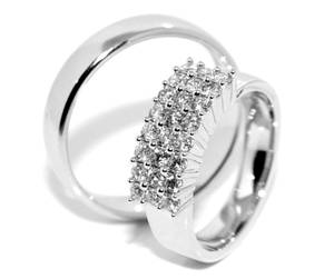 Bilde av Gifteringer SuperDeal hvitt gull 0.70ct tw.si