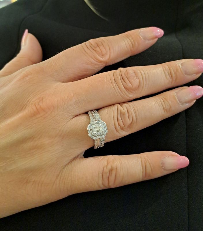 Diamantring 1 carat w.si