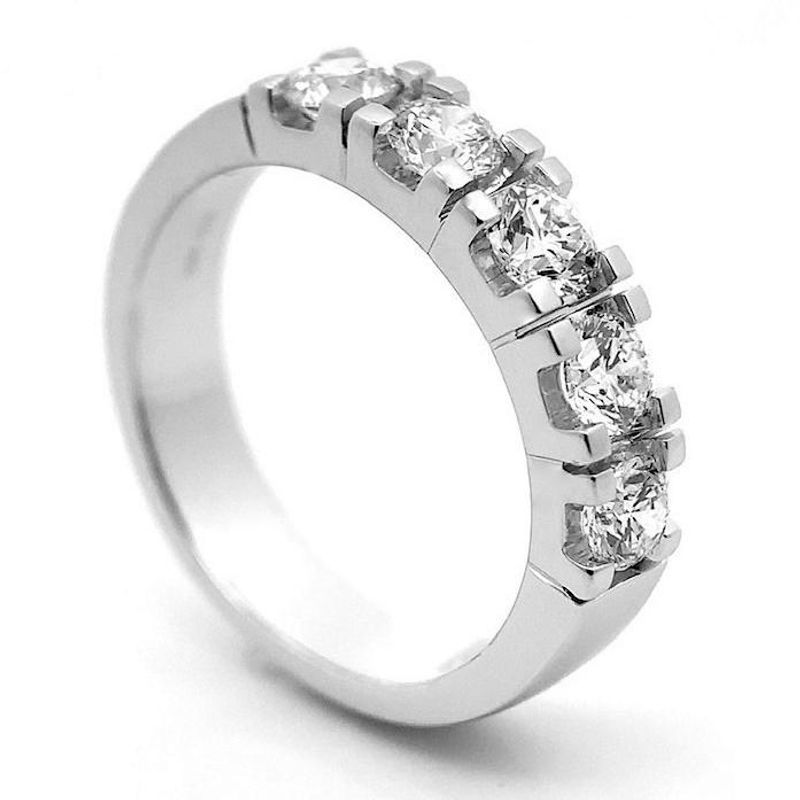 Superdeal! Alliansering hvitt gull 1 carat w.si