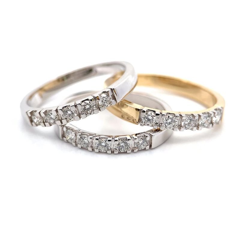 Superdeal! Alliansering med diamanter 0.25 carat w.si (585)