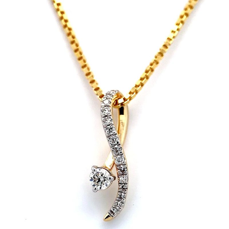 Diamantsmykke 0.15 carat w.si