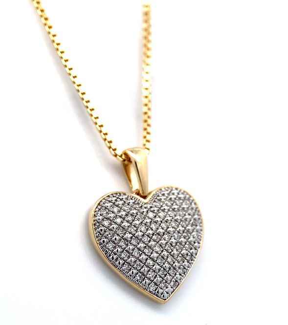 Hovedbilde Diamantsmykke - Diamanthjerte 0.15 carat